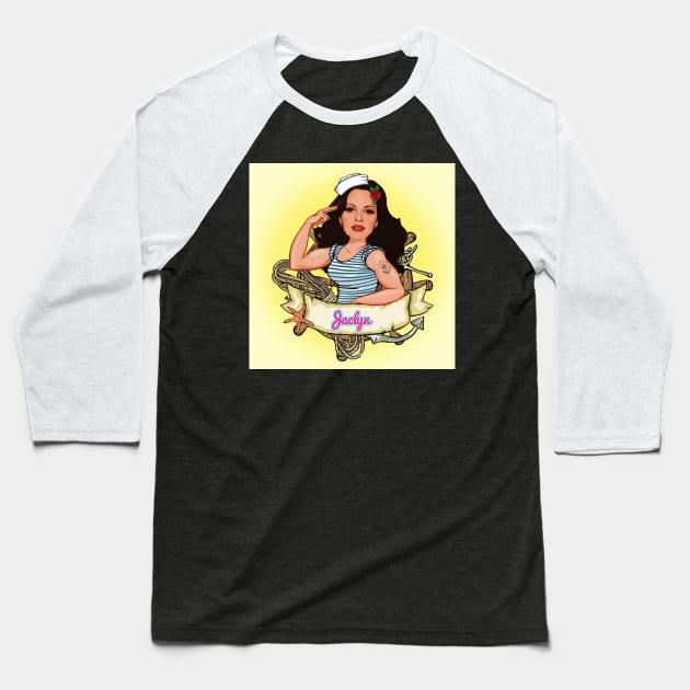 Jaclyn Smith pop Baseball T-Shirt by fonchi76